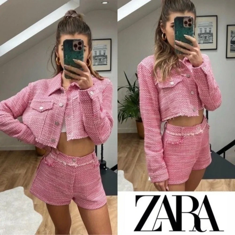 ZARA tweed structured shorts 8477/034 - Picture 1 of 16